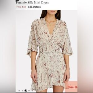 IRO POMMIE Silk Mini Dress